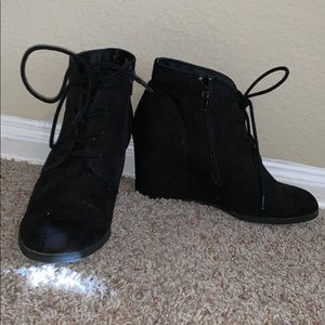 Black ankle boots